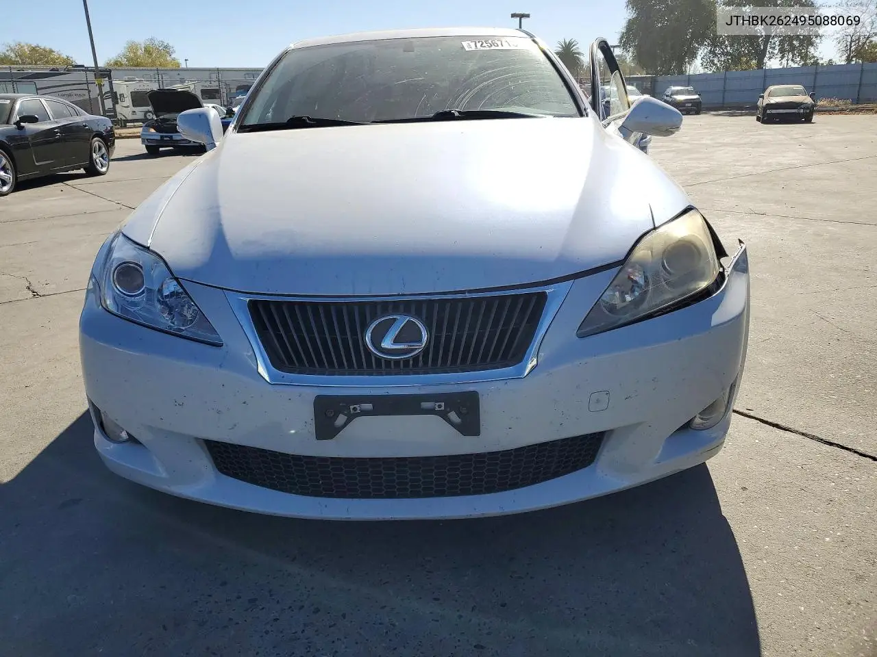 2009 LEXUS IS VIN JTHBK262495088069 — фото 5
