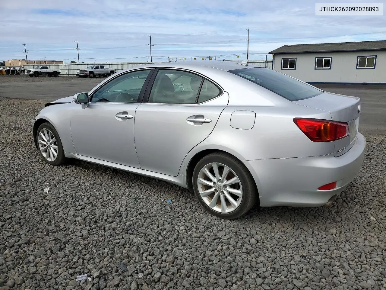 2009 LEXUS IS VIN JTHCK262092028893 — фото 2
