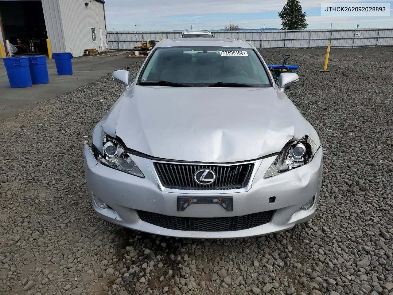2009 LEXUS IS VIN JTHCK262092028893 — фото 5