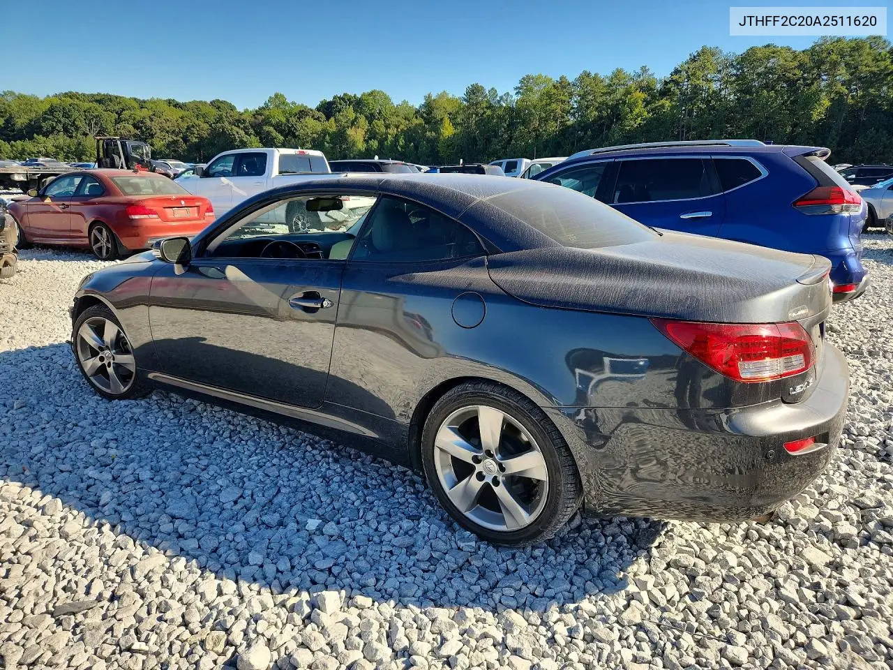 2010 LEXUS IS VIN JTHFF2C20A2511620 — фото 2