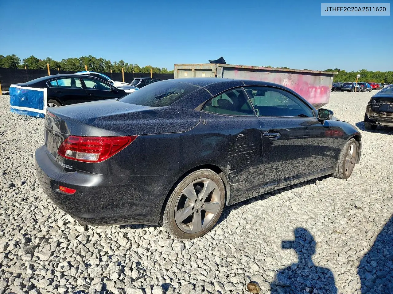 2010 LEXUS IS VIN JTHFF2C20A2511620 — фото 3