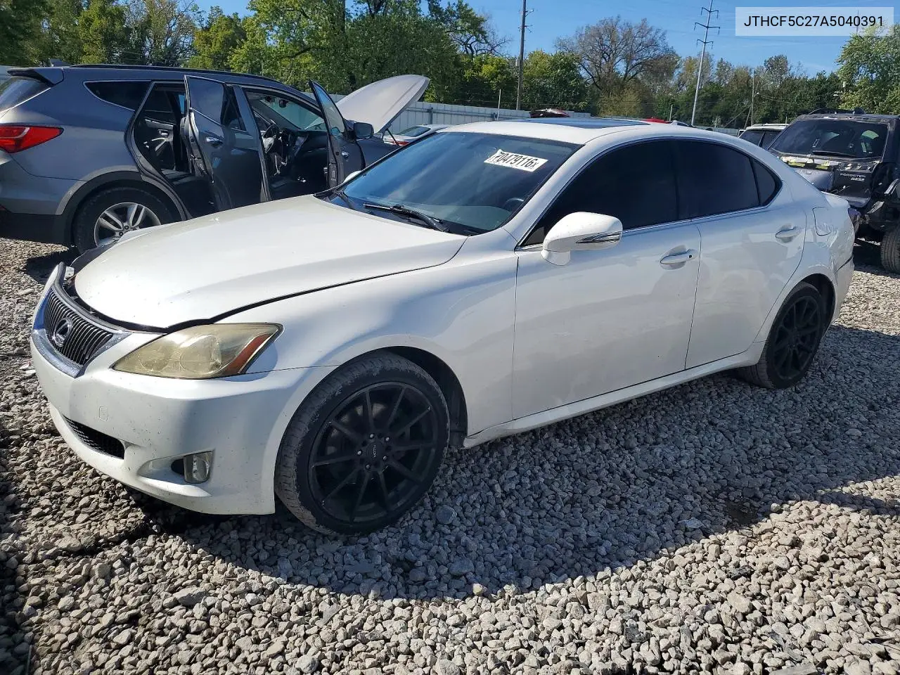 LEXUS IS 2010, VIN JTHCF5C27A5040391