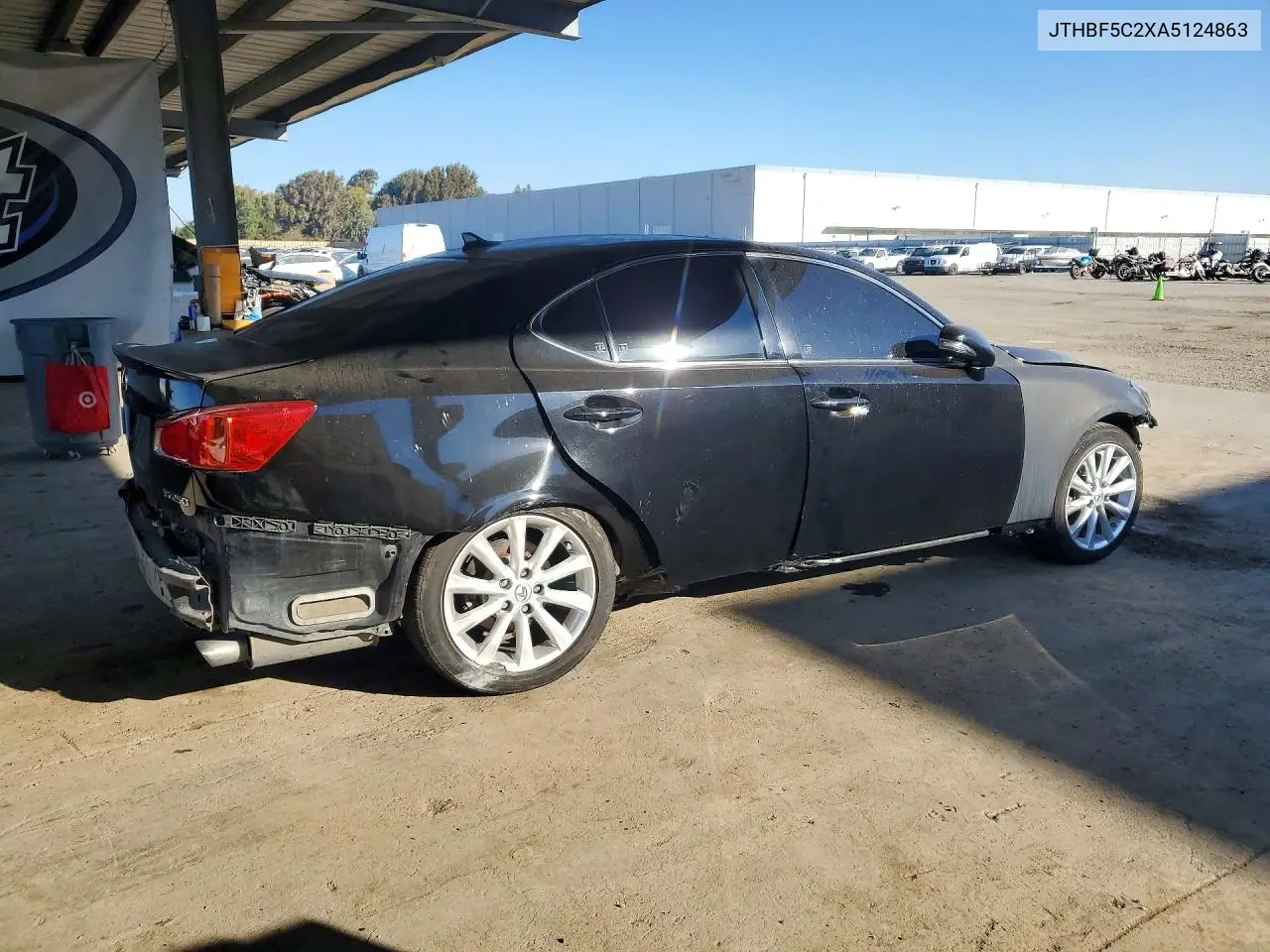 2010 LEXUS IS VIN JTHBF5C2XA5124863 — фото 3