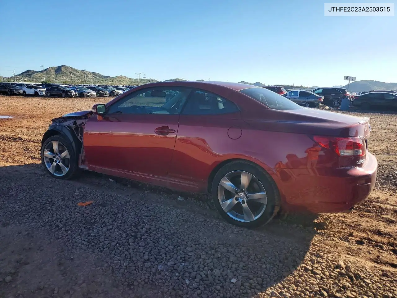 2010 LEXUS IS VIN JTHFE2C23A2503515 — фото 2