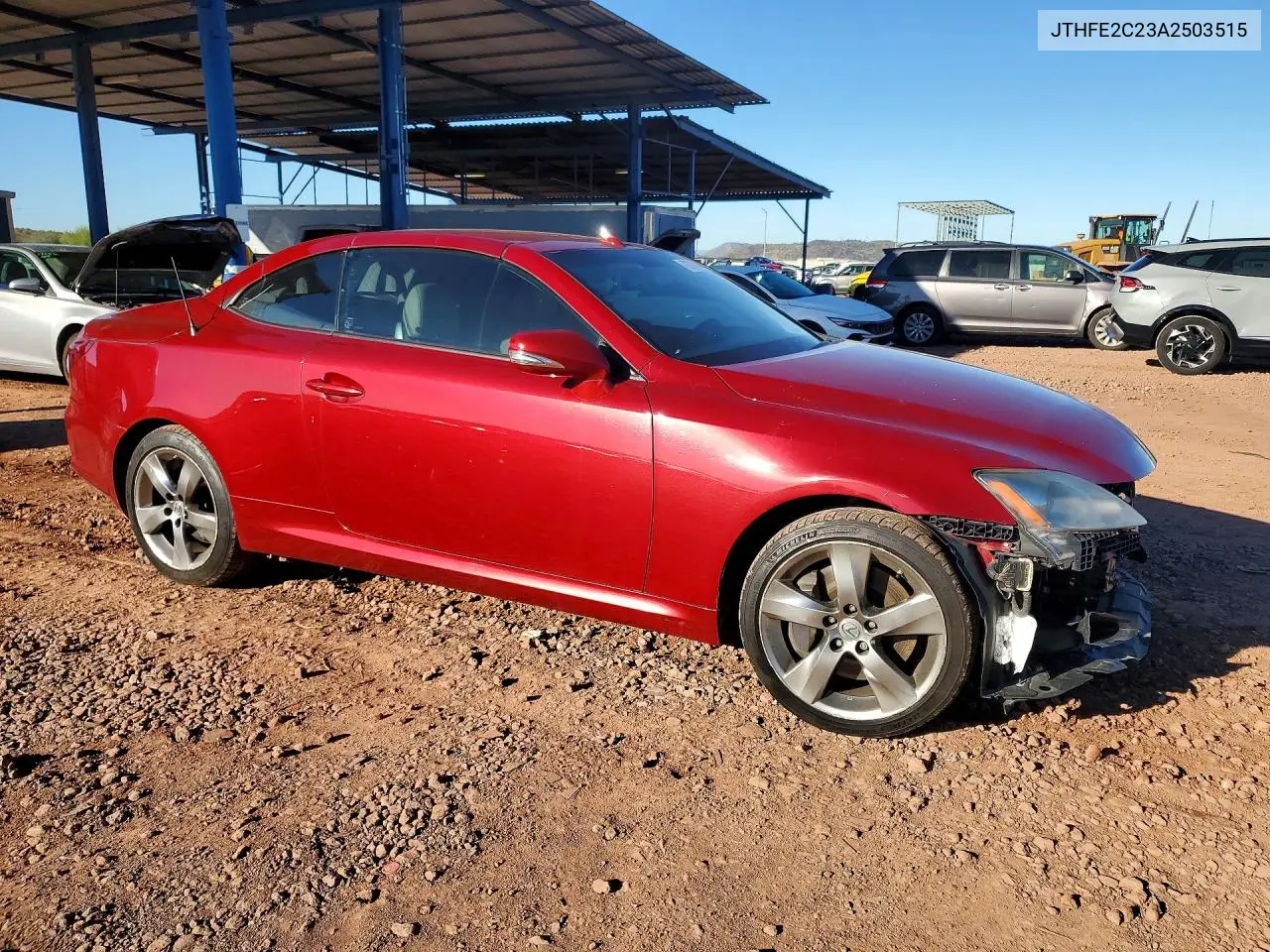 2010 LEXUS IS VIN JTHFE2C23A2503515 — фото 4