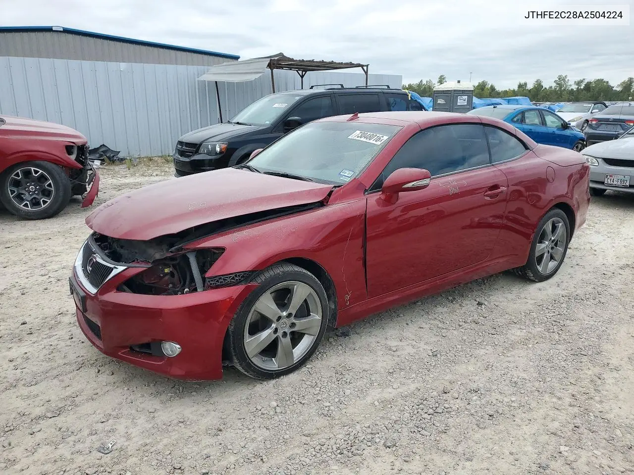 LEXUS IS 2010, VIN JTHFE2C28A2504224
