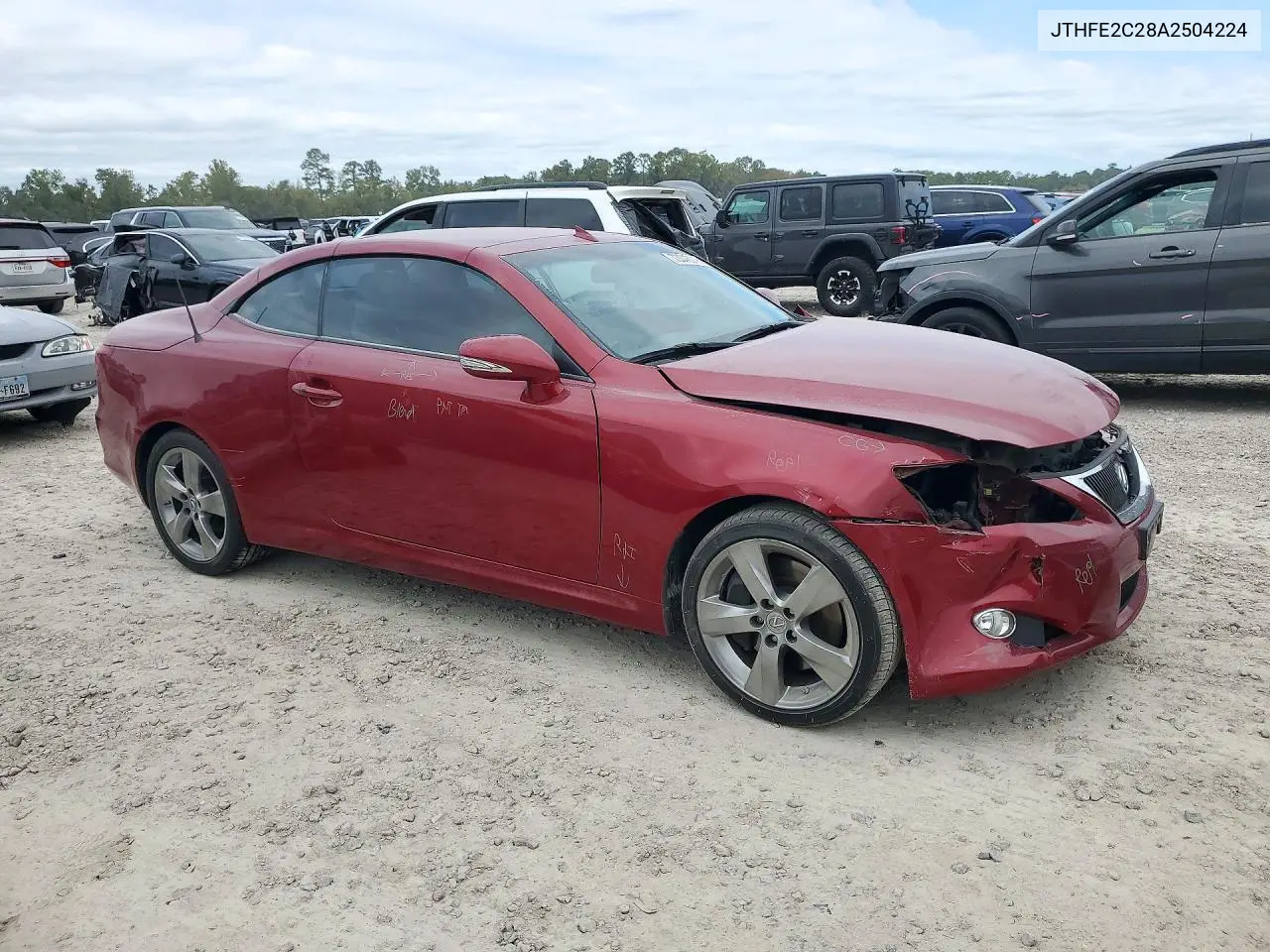 2010 LEXUS IS VIN JTHFE2C28A2504224 — фото 4