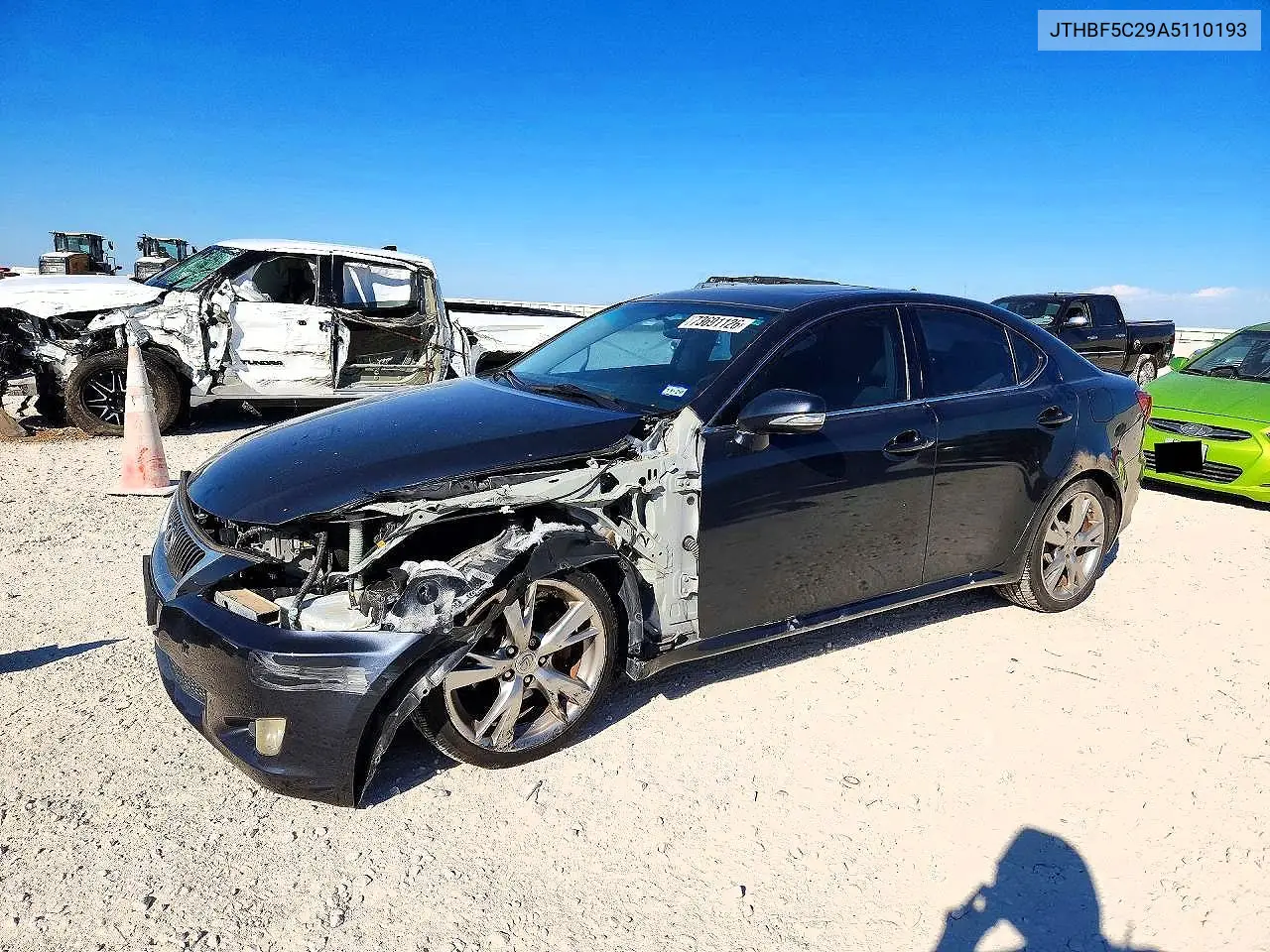 2010 LEXUS IS VIN JTHBF5C29A5110193 — фото 2