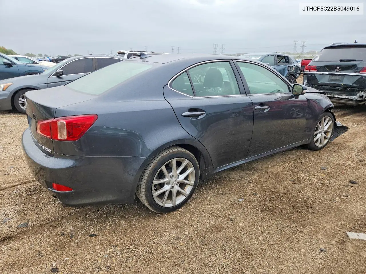 2011 LEXUS IS VIN JTHCF5C22B5049016 — фото 3