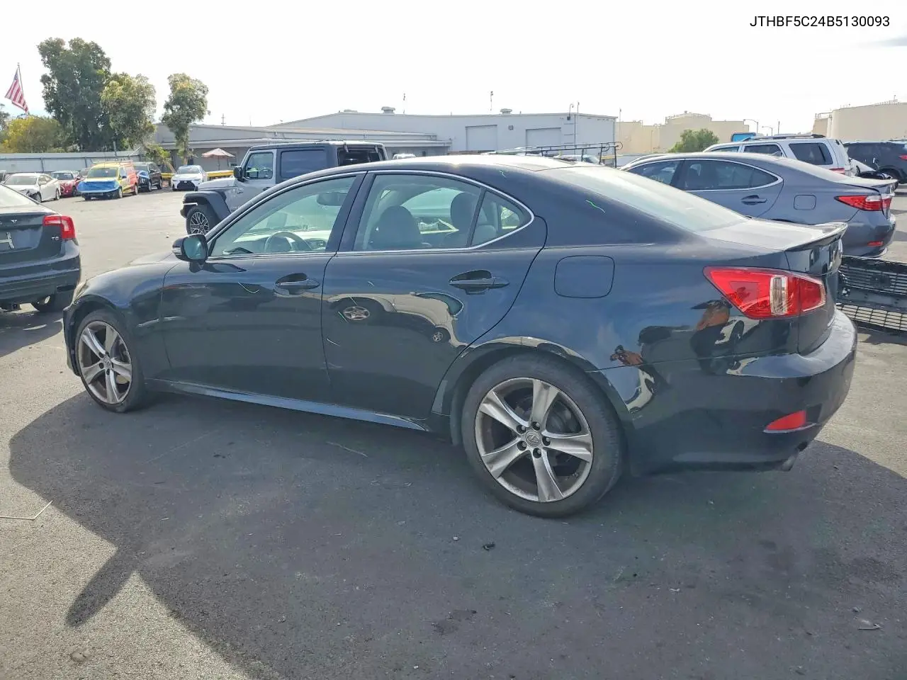 2011 LEXUS IS VIN JTHBF5C24B5130093 — фото 2
