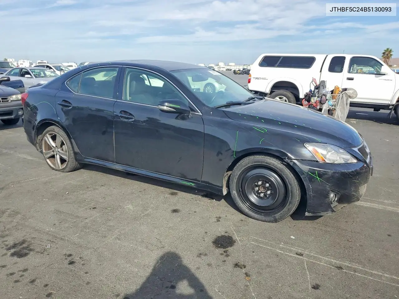 2011 LEXUS IS VIN JTHBF5C24B5130093 — фото 4