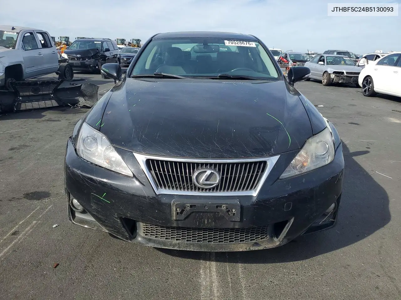 2011 LEXUS IS VIN JTHBF5C24B5130093 — фото 5