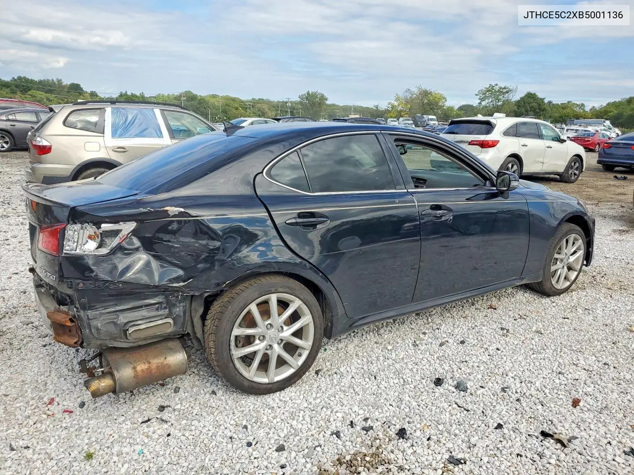 2011 LEXUS IS VIN JTHCE5C2XB5001136 — фото 3