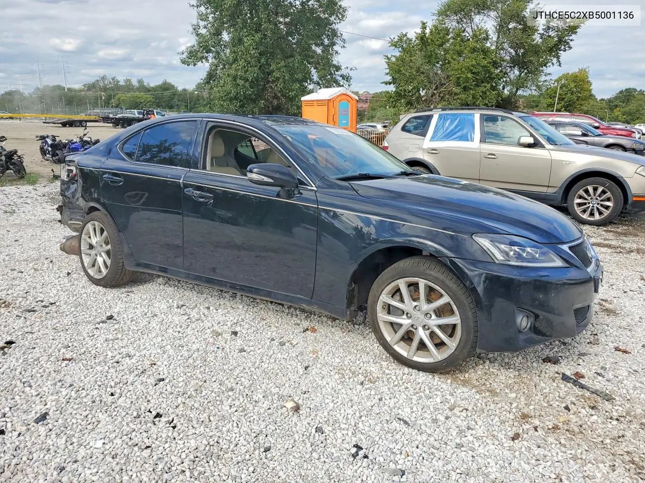 2011 LEXUS IS VIN JTHCE5C2XB5001136 — фото 4