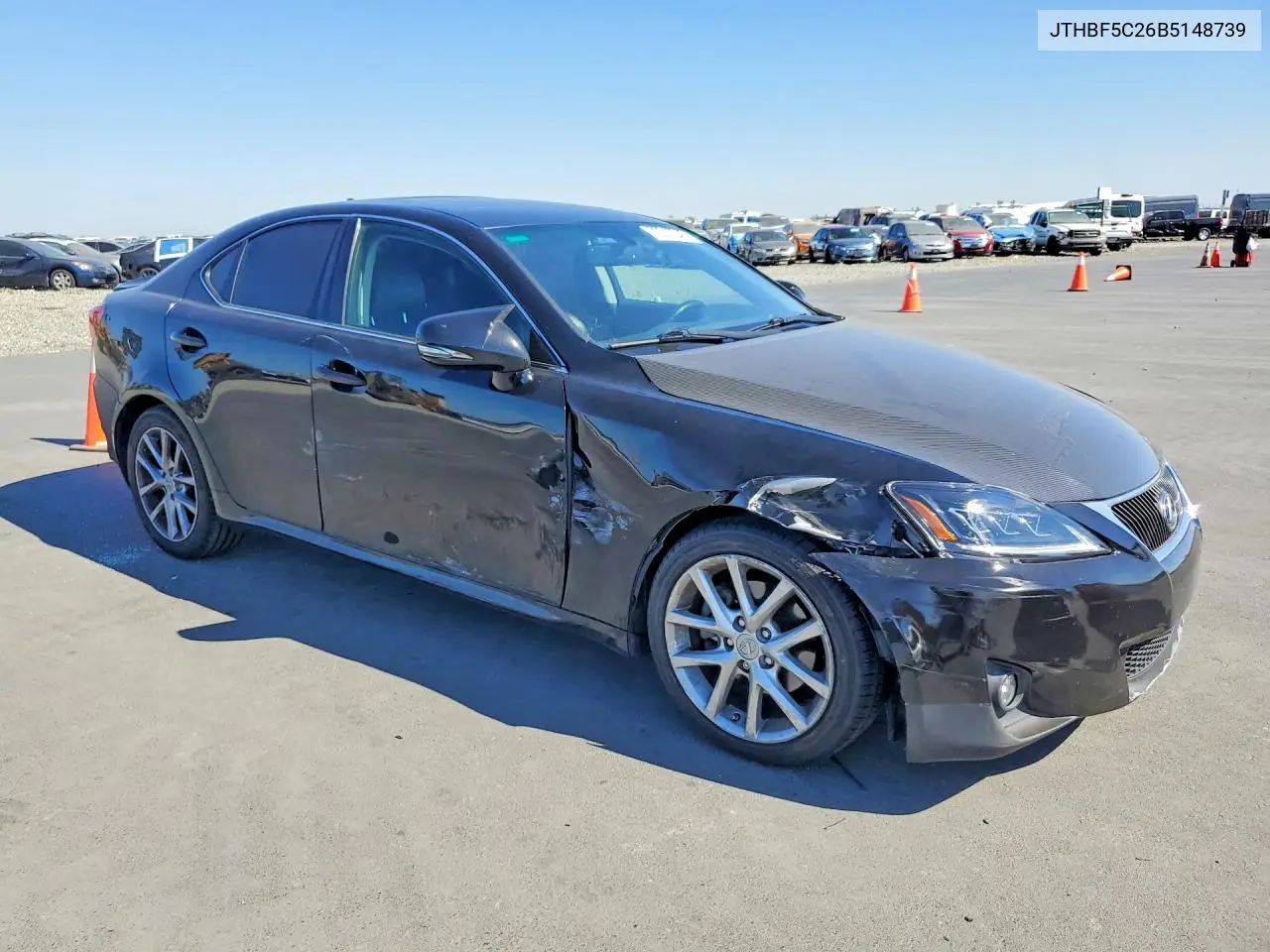 2011 LEXUS IS VIN JTHBF5C26B5148739 — фото 4