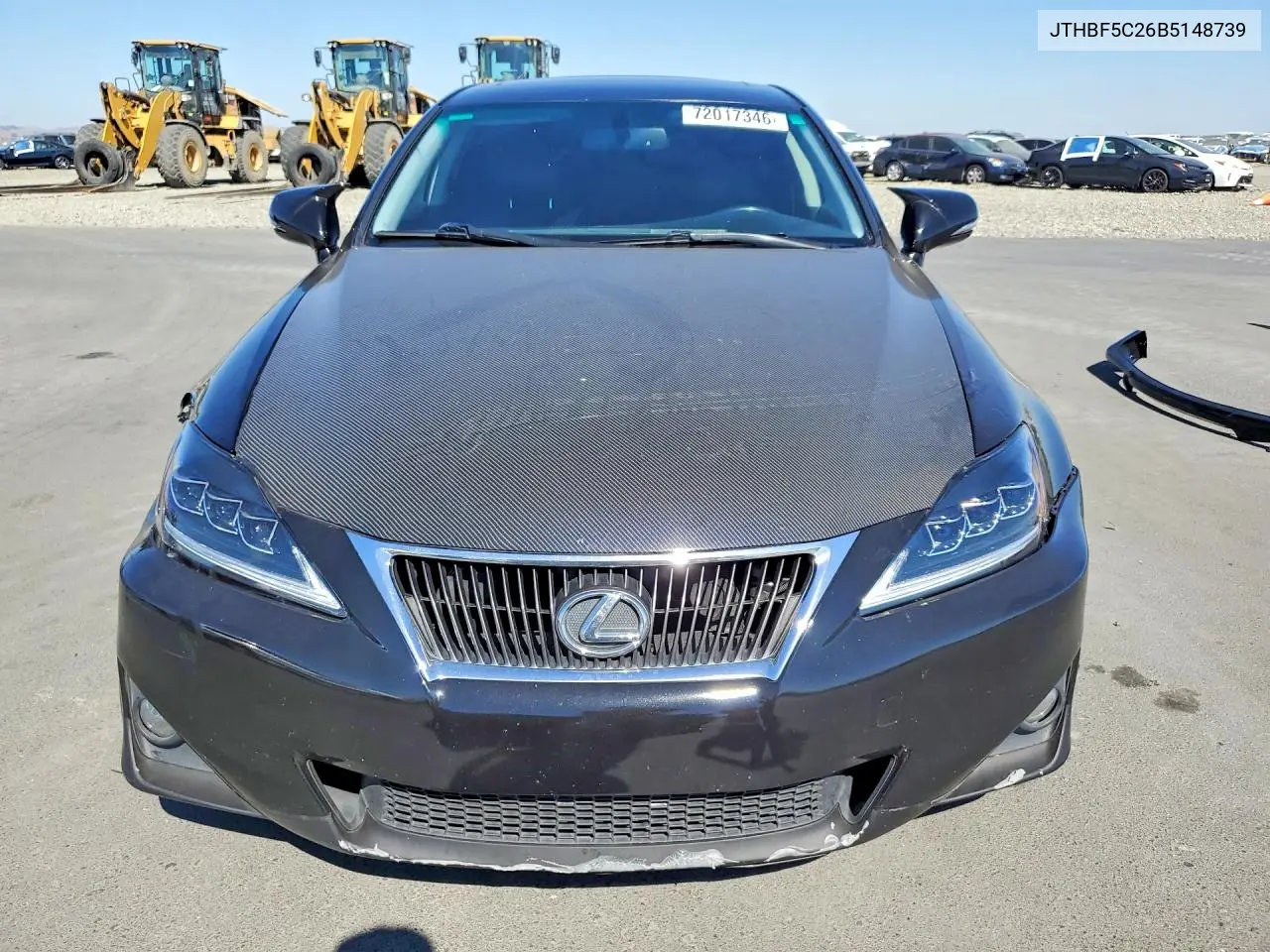 2011 LEXUS IS VIN JTHBF5C26B5148739 — фото 5