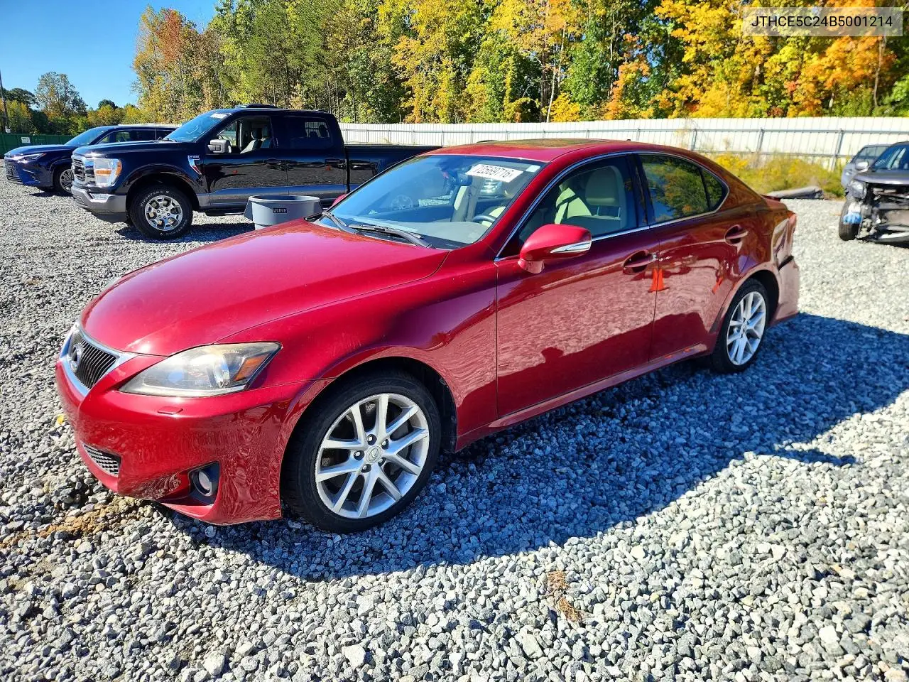LEXUS IS 2011, VIN JTHCE5C24B5001214