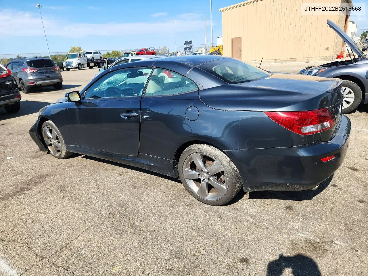 2011 LEXUS IS VIN JTHFF2C22B2515668 — фото 2