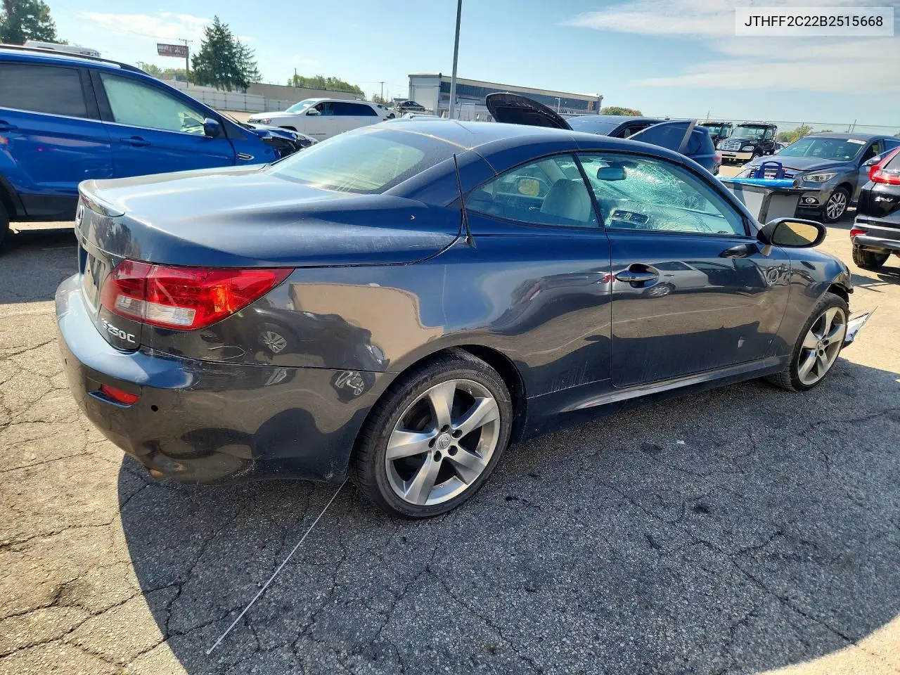 2011 LEXUS IS VIN JTHFF2C22B2515668 — фото 3