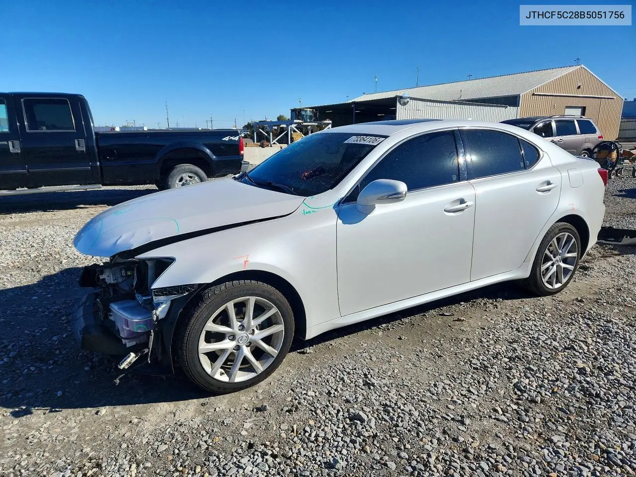 LEXUS IS 2011, VIN JTHCF5C28B5051756