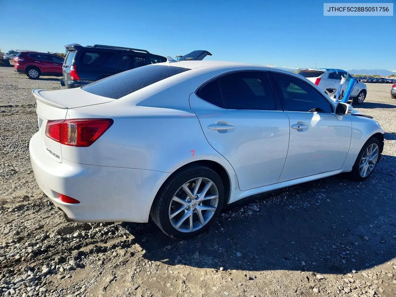 2011 LEXUS IS VIN JTHCF5C28B5051756 — фото 3