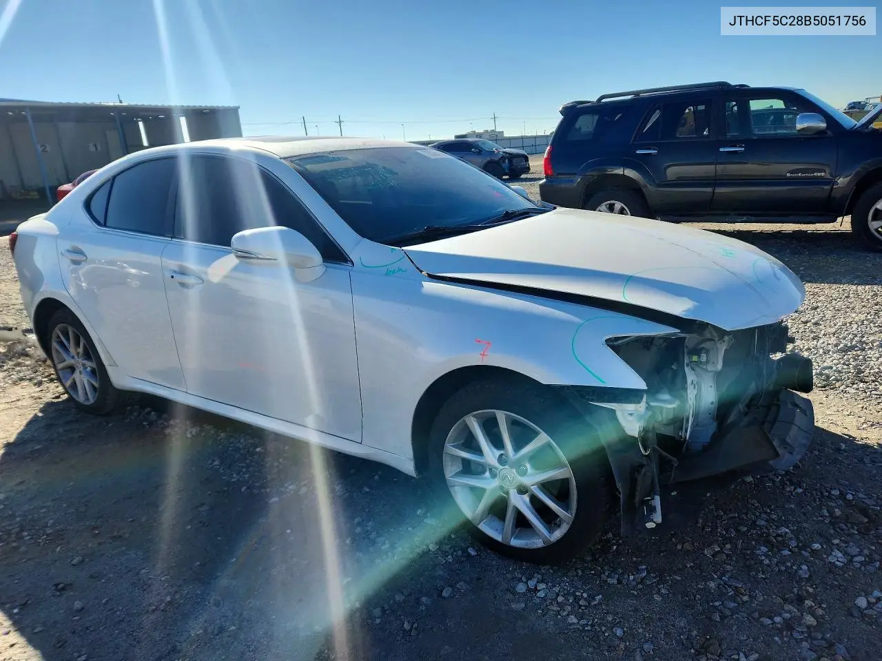 2011 LEXUS IS VIN JTHCF5C28B5051756 — фото 4