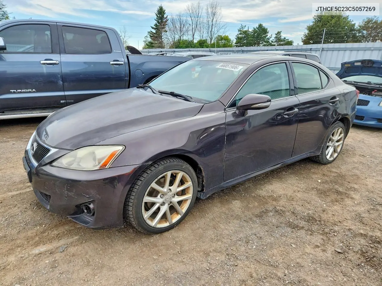 LEXUS IS 2012, VIN JTHCF5C23C5057269