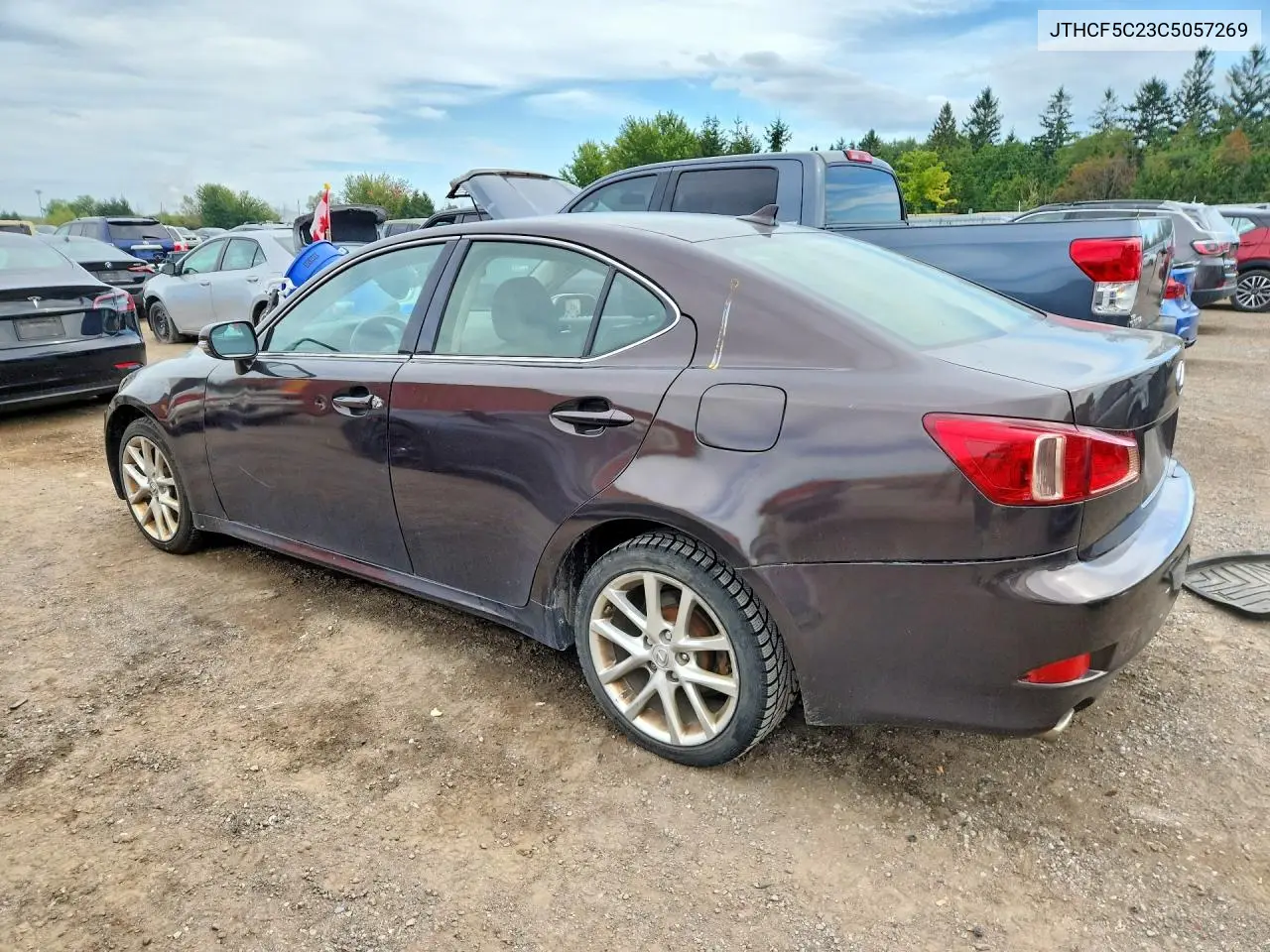 2012 LEXUS IS VIN JTHCF5C23C5057269 — фото 2