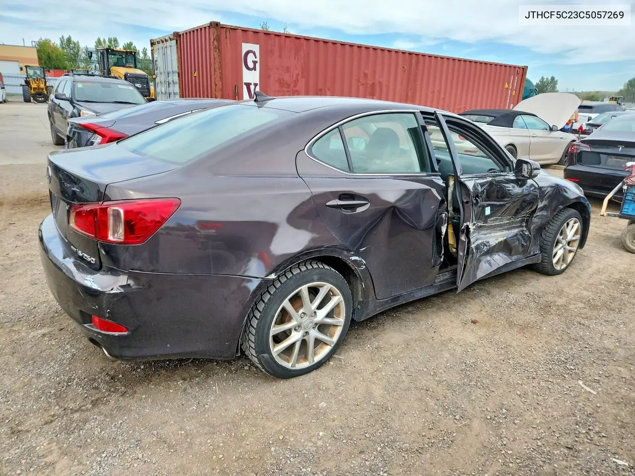 2012 LEXUS IS VIN JTHCF5C23C5057269 — фото 3