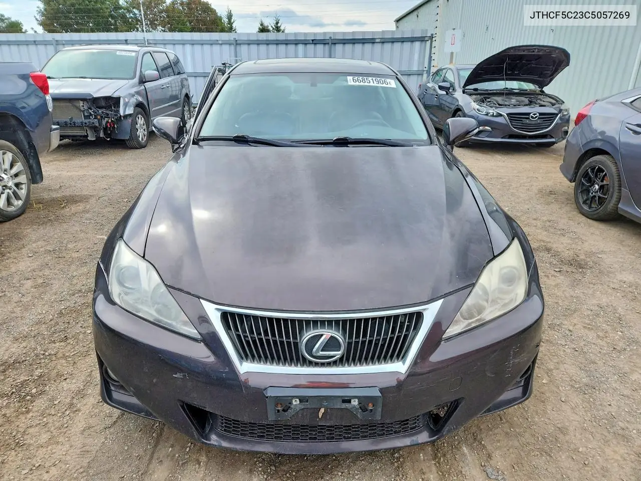 2012 LEXUS IS VIN JTHCF5C23C5057269 — фото 5