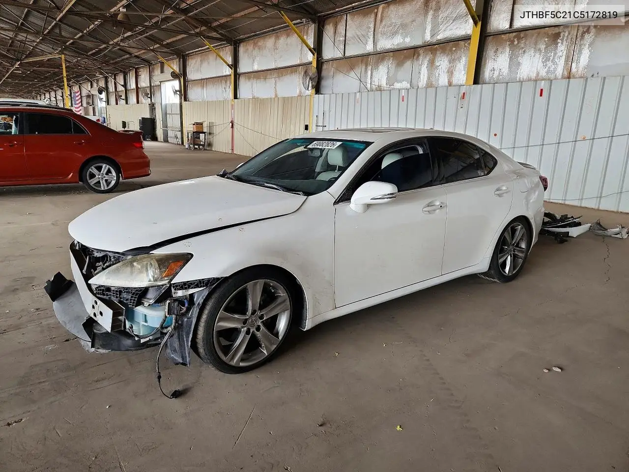 LEXUS IS 2012, VIN JTHBF5C21C5172819