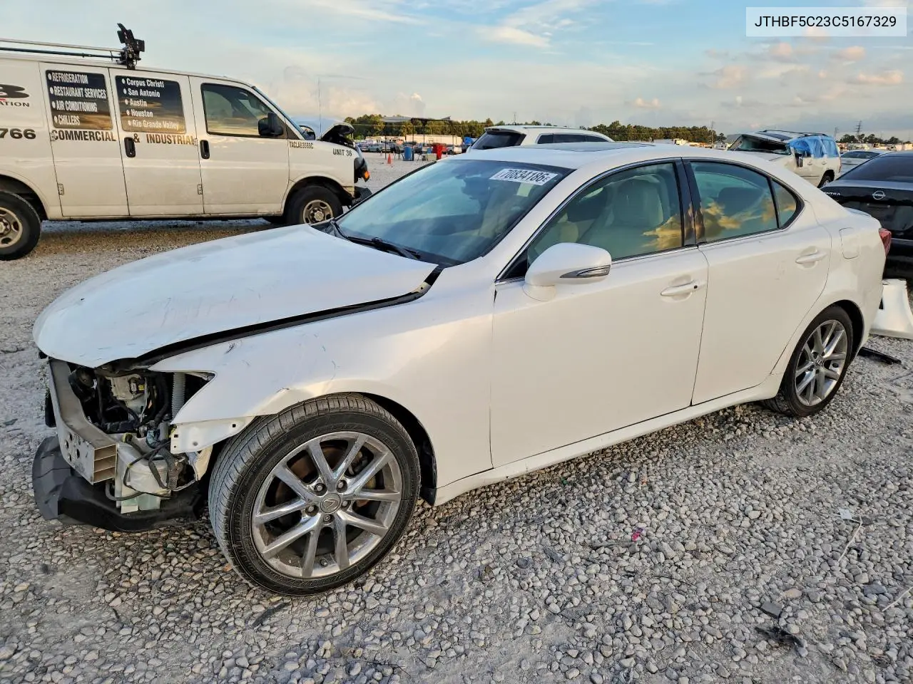 LEXUS IS 2012, VIN JTHBF5C23C5167329