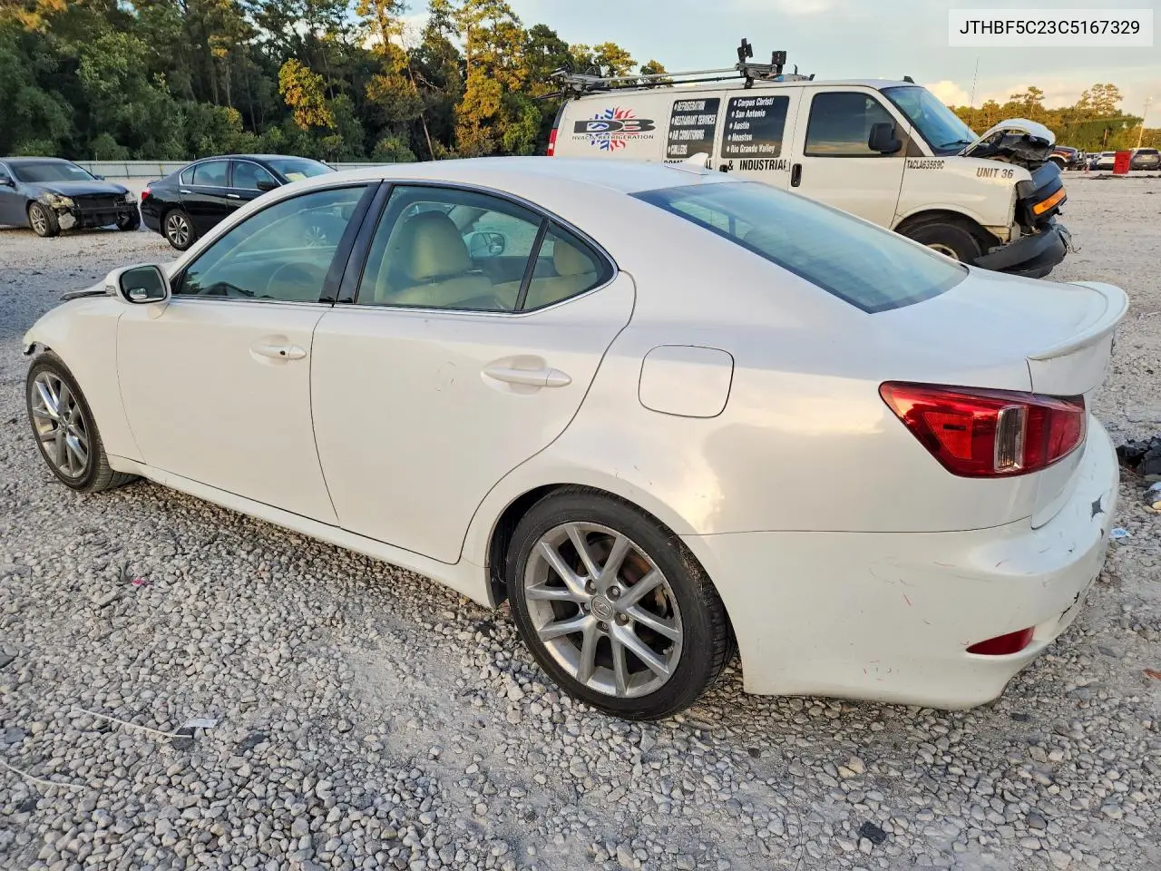 2012 LEXUS IS VIN JTHBF5C23C5167329 — фото 2