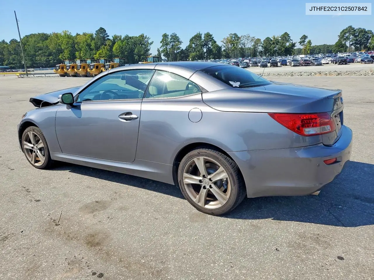 2012 LEXUS IS VIN JTHFE2C21C2507842 — фото 2