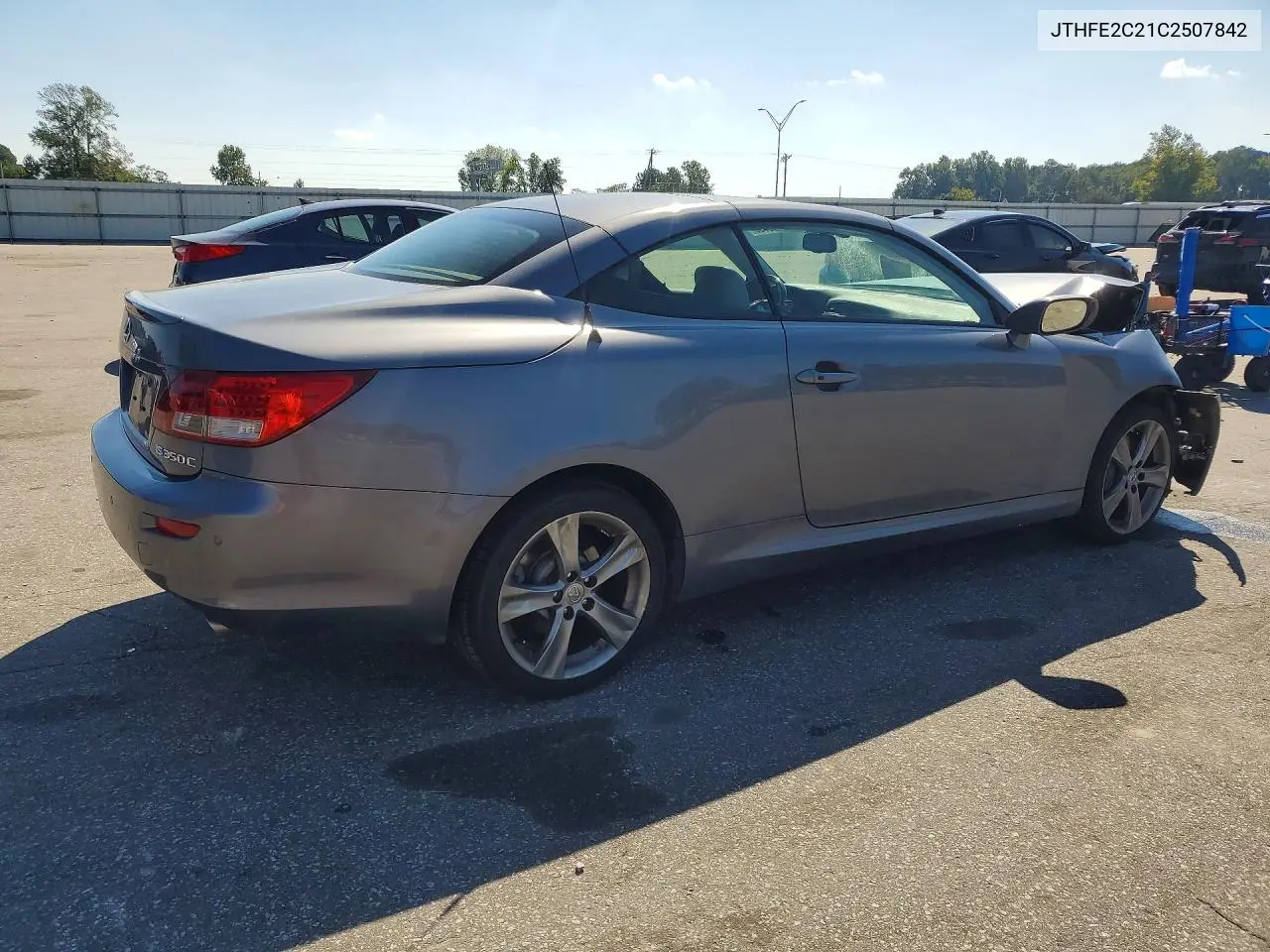 2012 LEXUS IS VIN JTHFE2C21C2507842 — фото 3