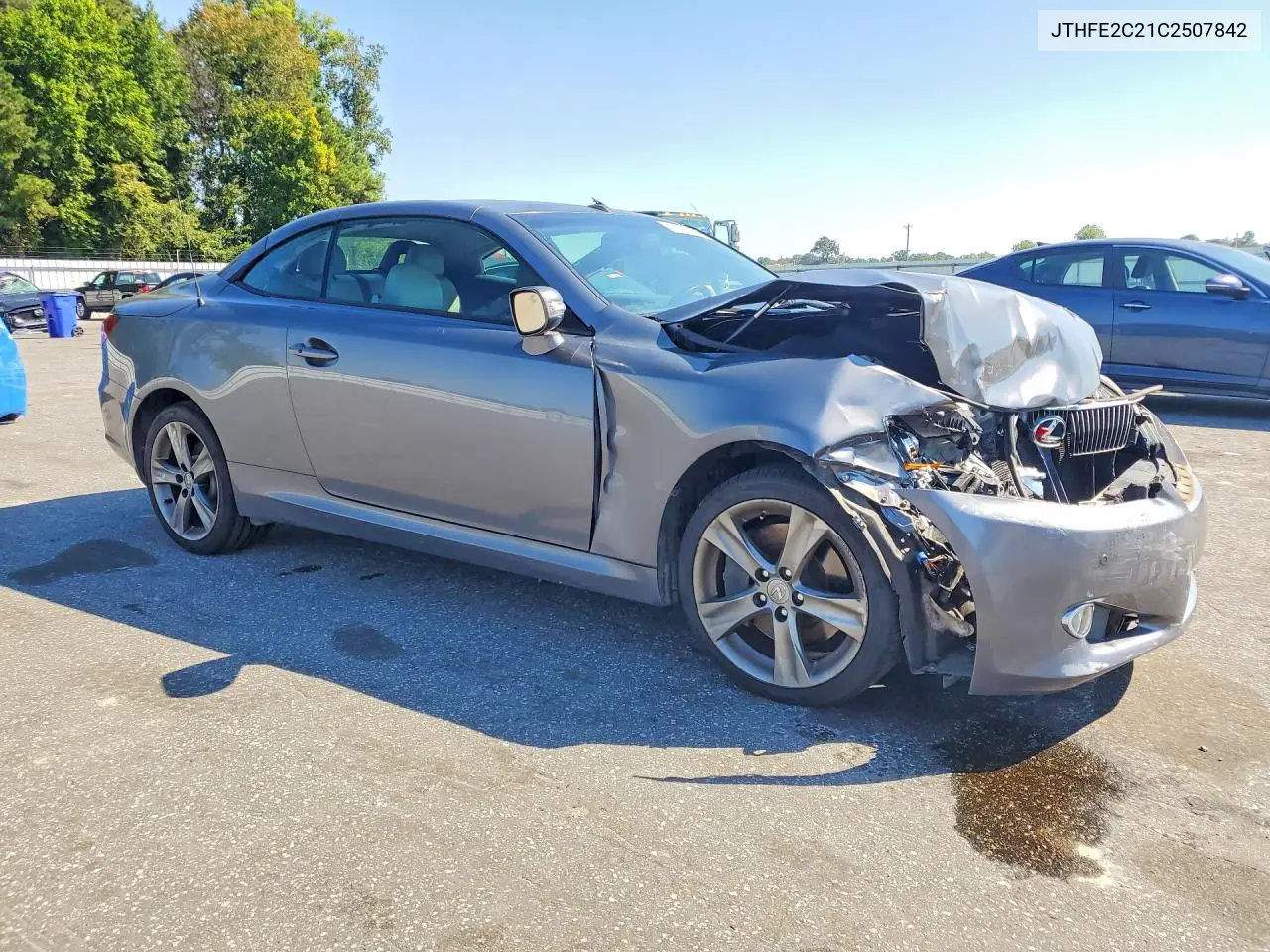 2012 LEXUS IS VIN JTHFE2C21C2507842 — фото 4