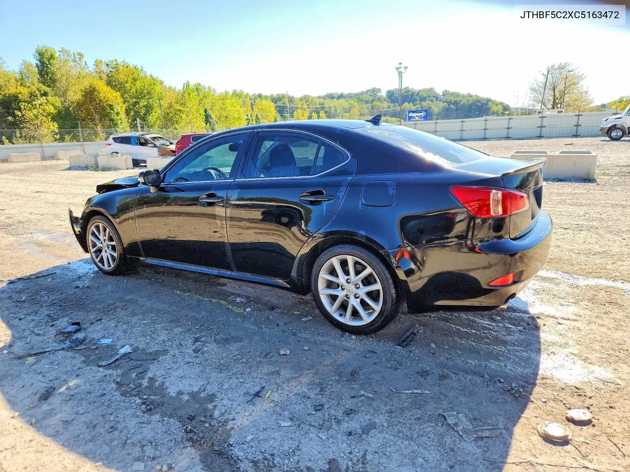 2012 LEXUS IS VIN JTHBF5C2XC5163472 — фото 2