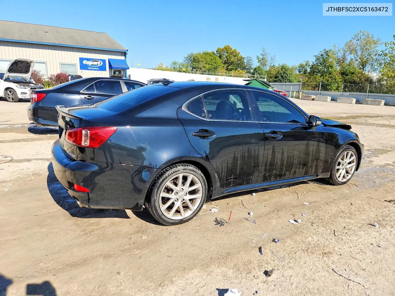 2012 LEXUS IS VIN JTHBF5C2XC5163472 — фото 3