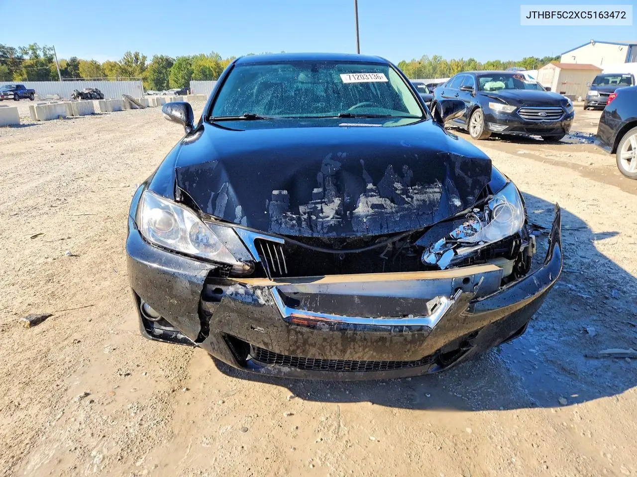 2012 LEXUS IS VIN JTHBF5C2XC5163472 — фото 5