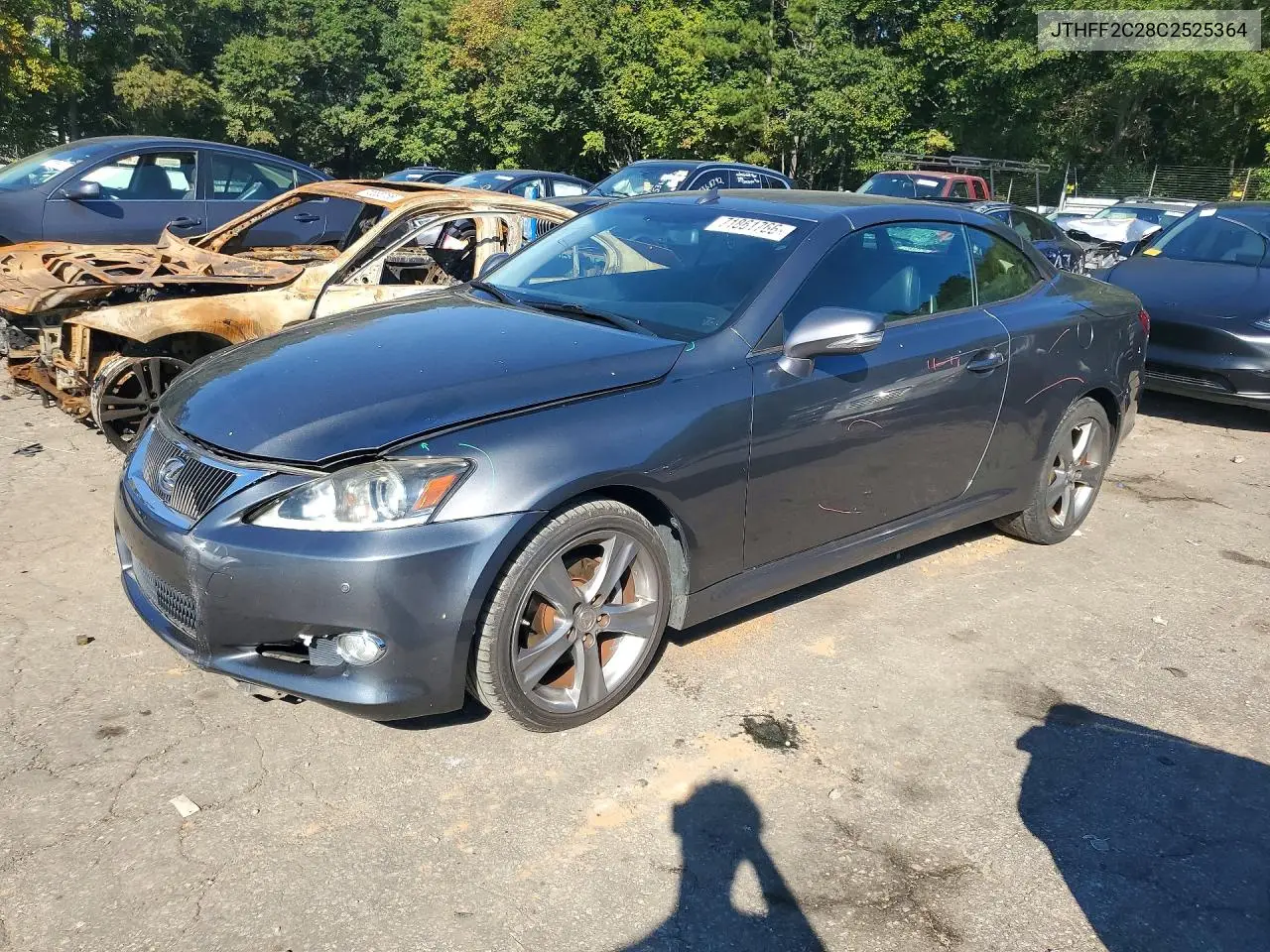 LEXUS IS 2012, VIN JTHFF2C28C2525364