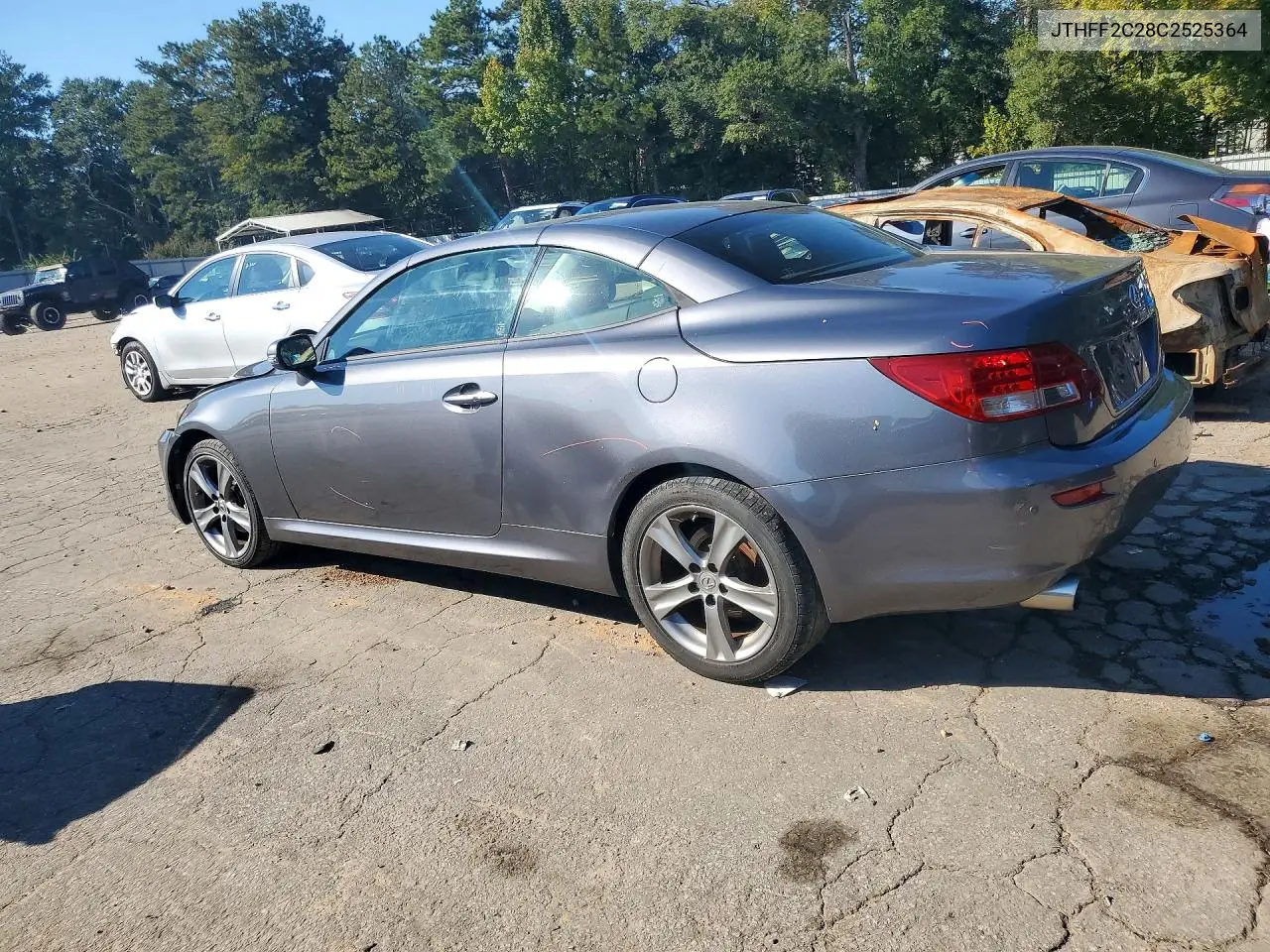 2012 LEXUS IS VIN JTHFF2C28C2525364 — фото 2
