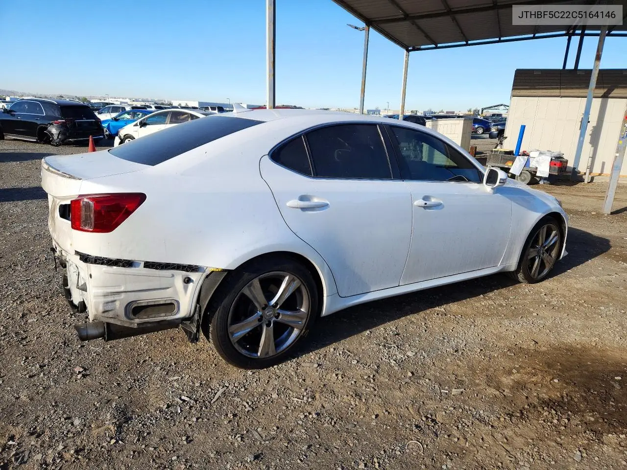 2012 LEXUS IS VIN JTHBF5C22C5164146 — фото 3