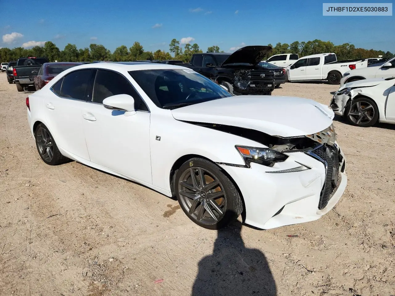 2014 LEXUS IS VIN JTHBF1D2XE5030883 — фото 4