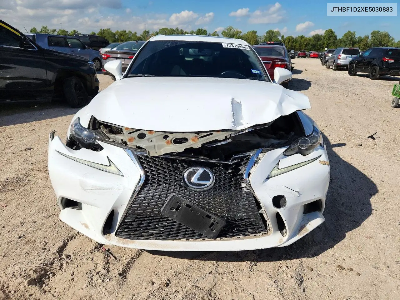 2014 LEXUS IS VIN JTHBF1D2XE5030883 — фото 5