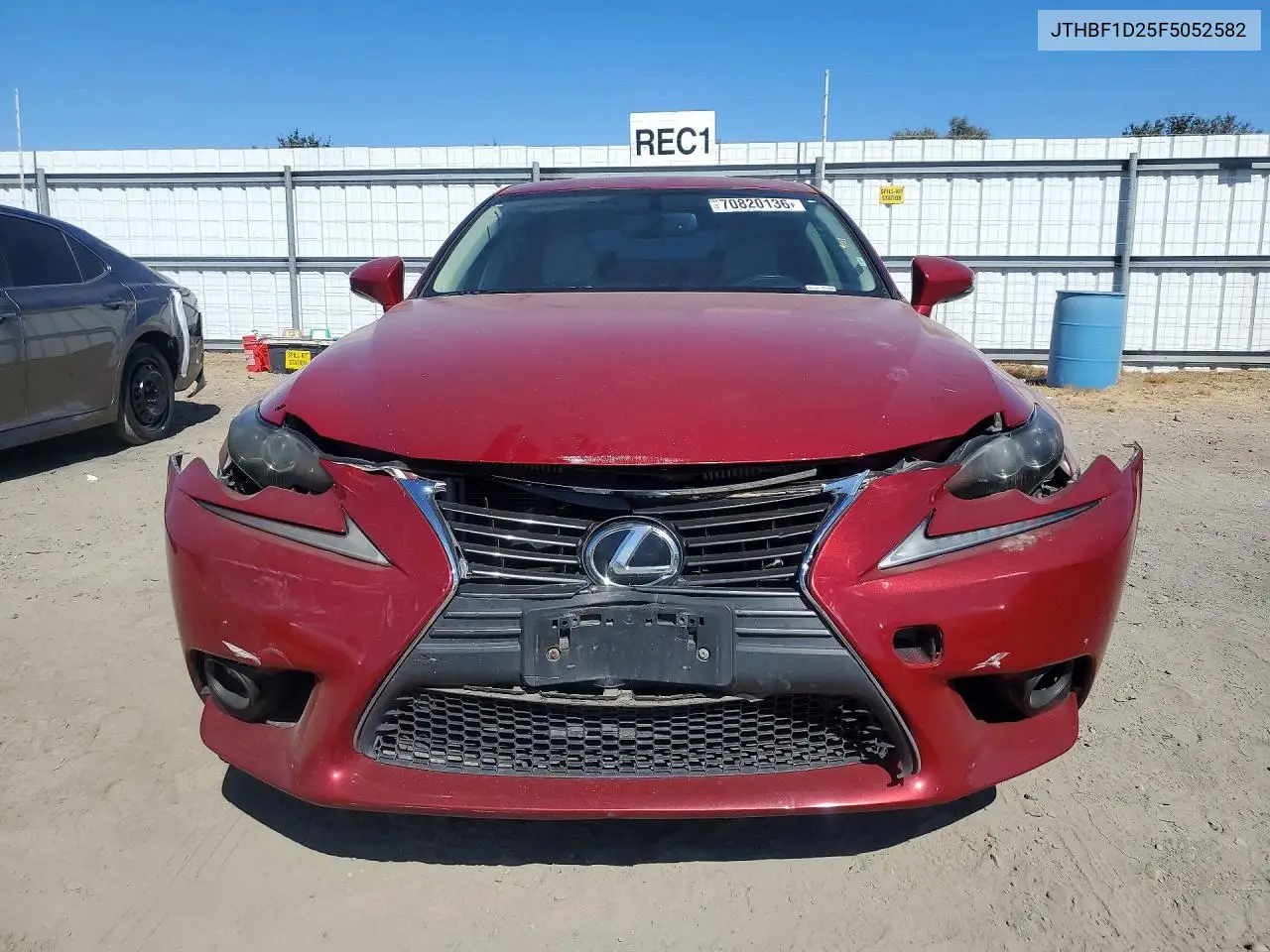2015 LEXUS IS VIN JTHBF1D25F5052582 — фото 5
