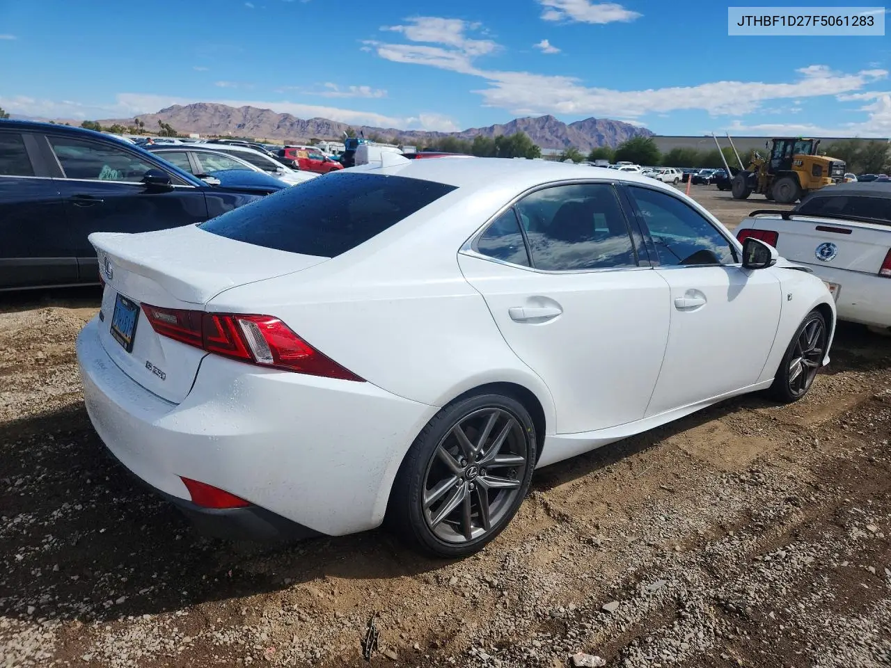 2015 LEXUS IS VIN JTHBF1D27F5061283 — фото 3