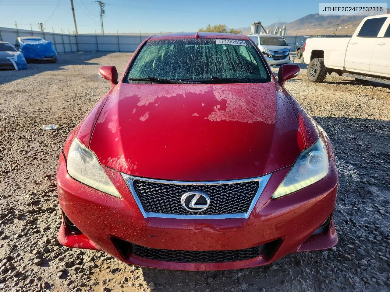2015 LEXUS IS VIN JTHFF2C24F2532316 — фото 5