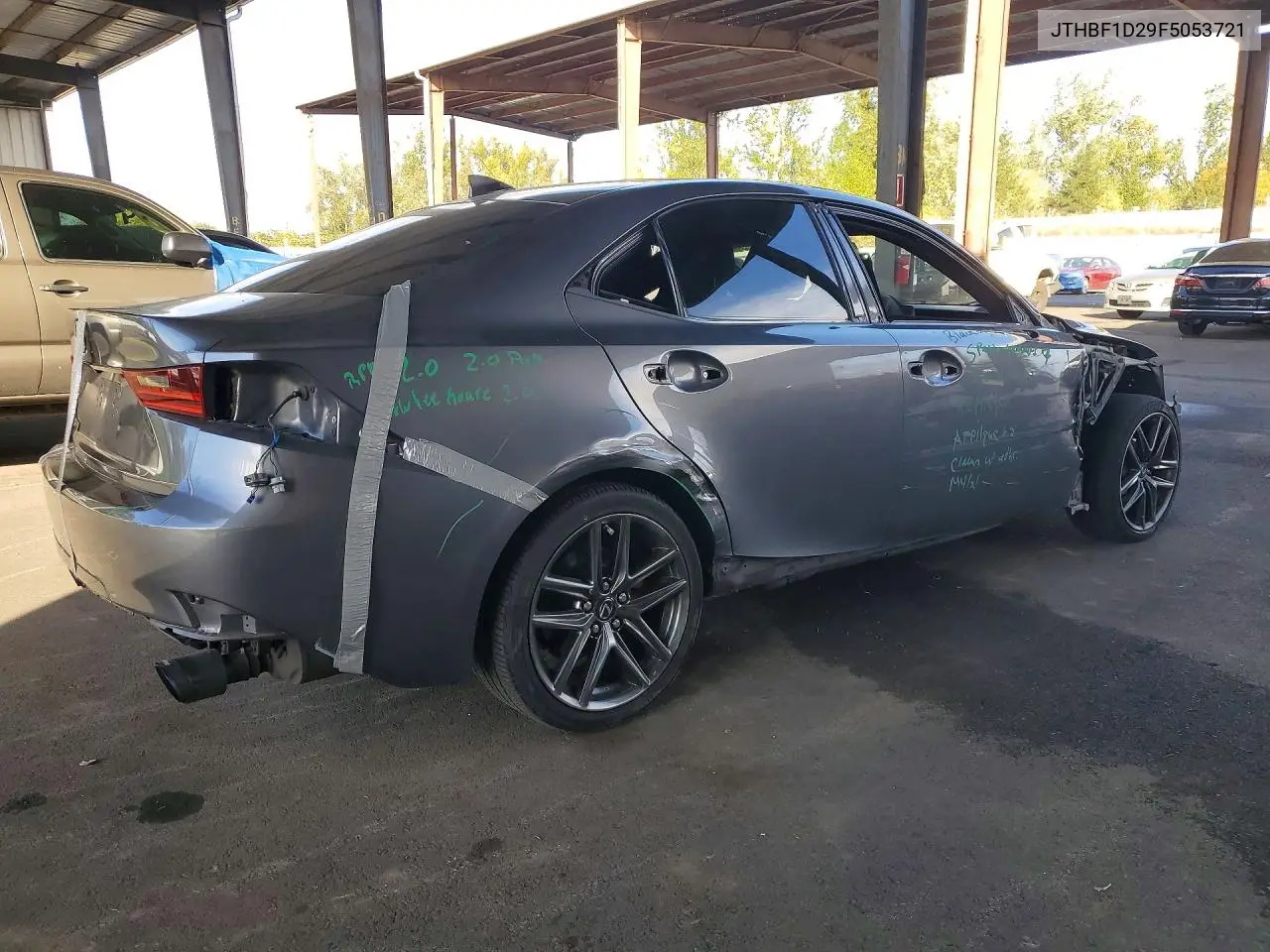 2015 LEXUS IS VIN JTHBF1D29F5053721 — фото 3