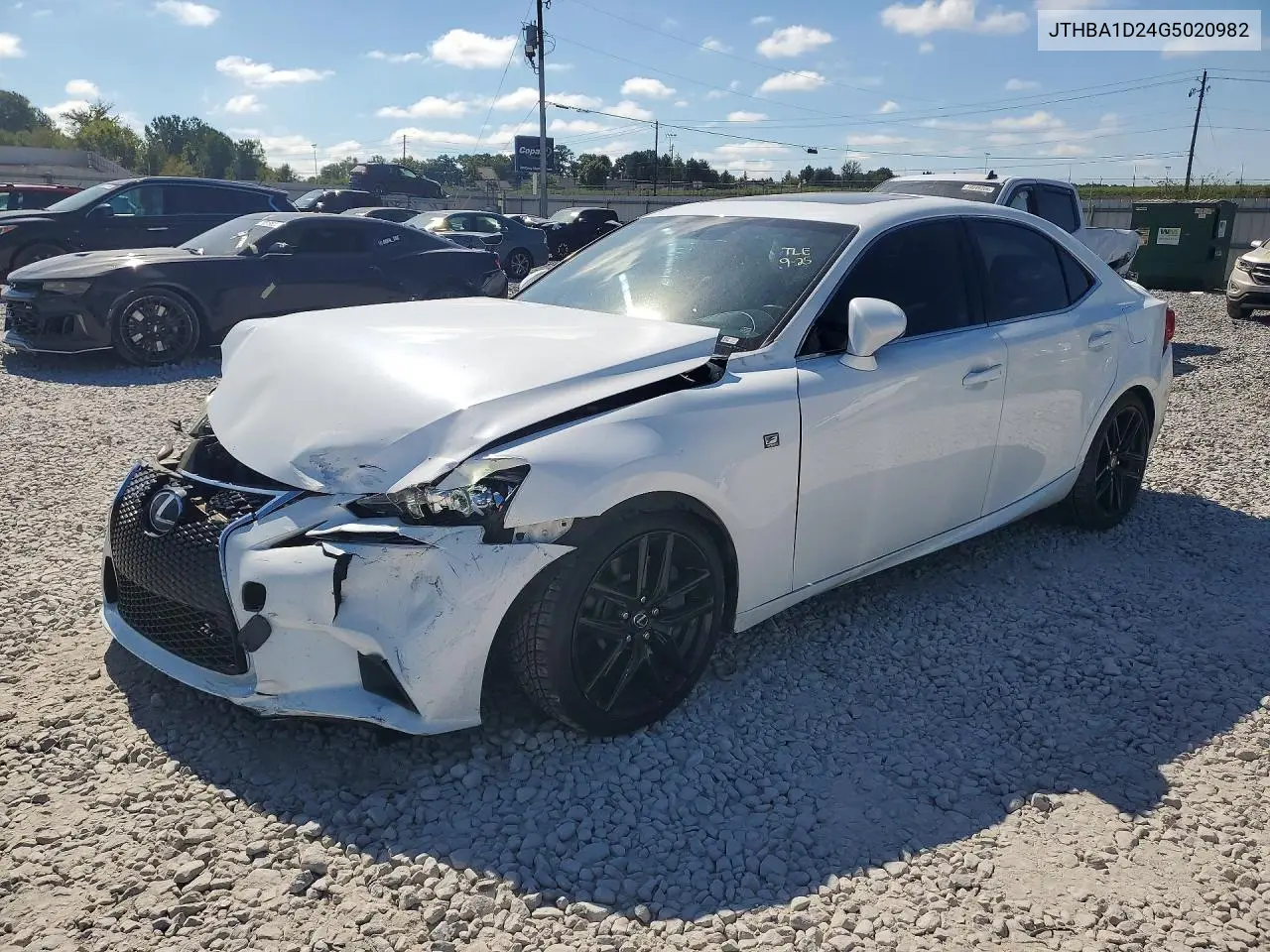 LEXUS IS 2016, VIN JTHBA1D24G5020982