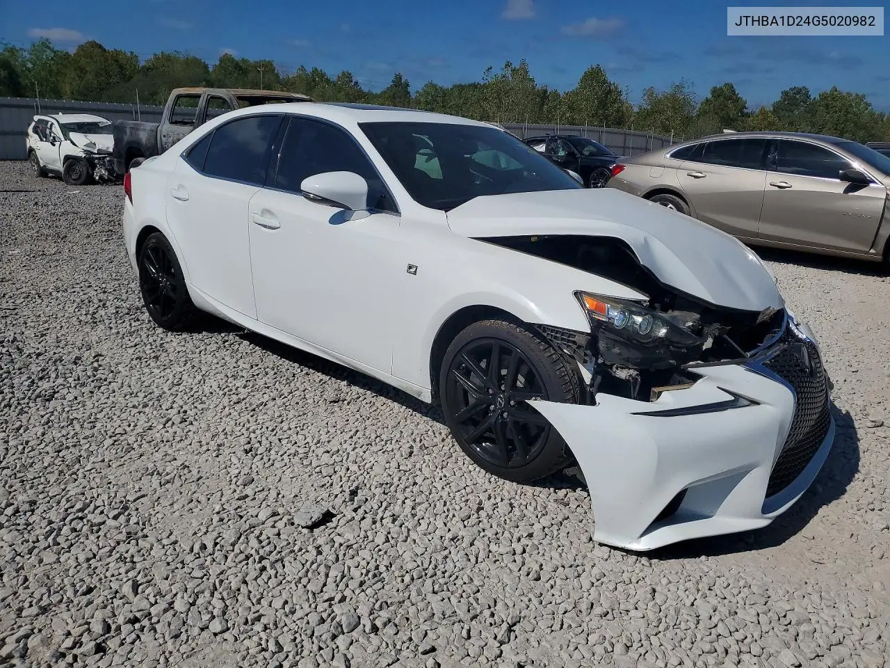 2016 LEXUS IS VIN JTHBA1D24G5020982 — фото 4